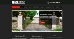 Desktop Screenshot of abackcancelli.com